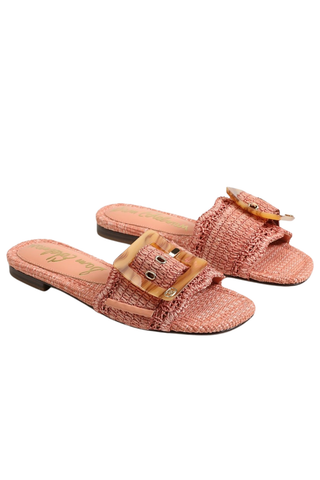 Bambi Raffia in Shell Coral