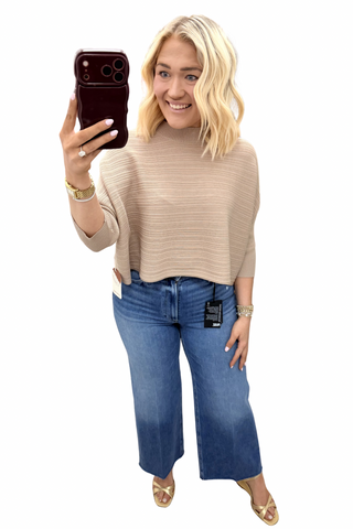 Aiko Aja Sweater in Taupe