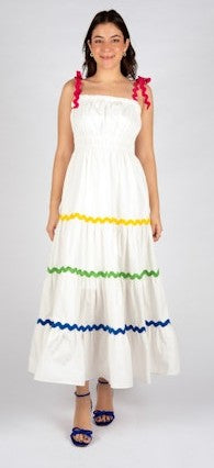 SINCERELY OURS FAYE MAXI DRESS, WHITE POPLIN