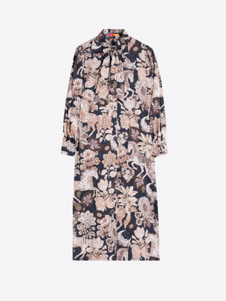 Vilagallo Horse Midi Dress, Black and Beige