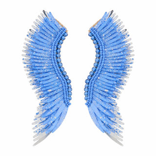 Madeline Earrings - Blue Print