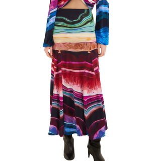 Precious Gems Multicolor Maxi Skirt
