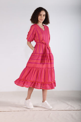 ROWE YULIA SHORT SLEEVE DRESS SORBET