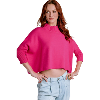 Aja Sweater in Super Pink