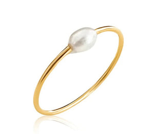 ELLIE VAIL SOMERS PEARL RING, GOLD