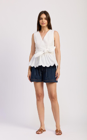 EN SAISON ISABELLA TOP WHITE