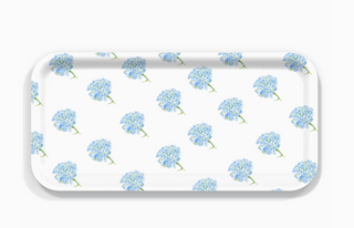 NAVY JANE SMALL TRAY W/BLUE HYDRANGEAS