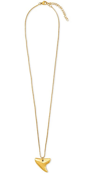 ELLIE VAIL JOHANNA SHARK TOOTH PENDANT NECKLACE, GOLD