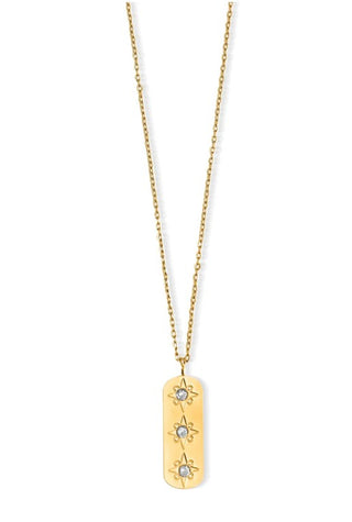 ELLIE VAIL COVEN NORTH STAR TAG PENDANT NECKLACE, GOLD