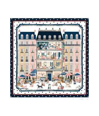 Hotel Print Silk Scarf