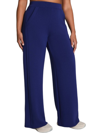 Spanx Air Essentials Wide Leg Track Pant, Midnight Iris