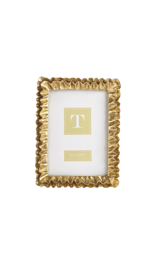 Gold Ruffle 5x7 Frame