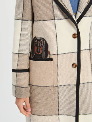 Vilagallo Plaid Long Coat
