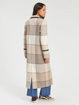 Vilagallo Plaid Long Coat