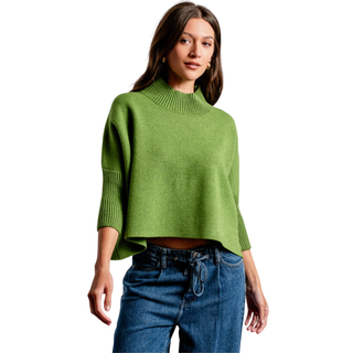 Aja Sweater in Winter Green