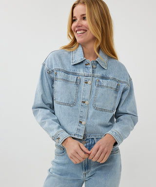 ESQUALO DENIM JACKET BLUE