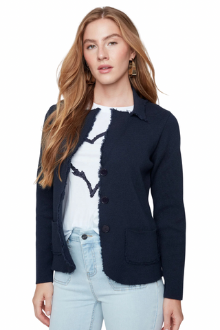 Renuar Knit Jacket in New Midnight