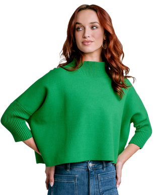 Aja Sweater in Mighty Green