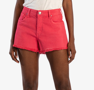 JANE HIGH RISE SHORT W/FRAY HEM (KS1279MF1)