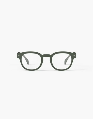 #C Reading Glasses in Kaki Green +1