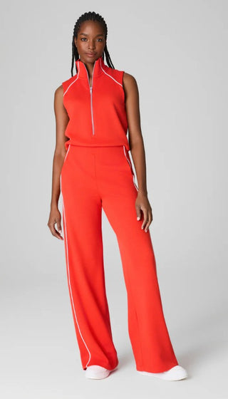 SPANX AIRESSENTIALS AIRPIQUE JUMPSUIT POPPY