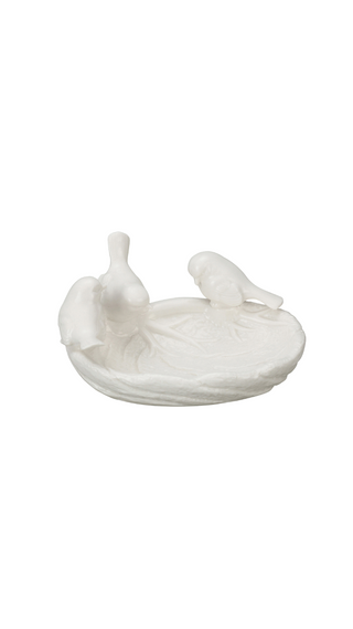 Ceramic Leaf Dish With Birds