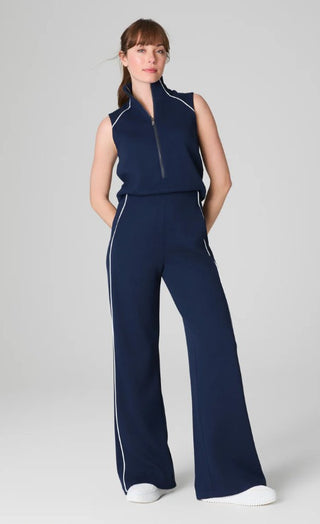 SPANX AIRESSENTIALS AIRPIQUE JUMPSUIT TIMELESS NAVY