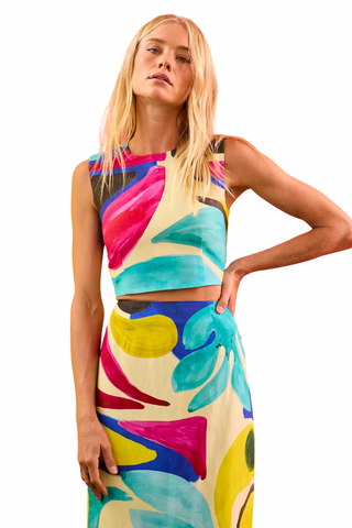 Royce Top in Stroke of Spring