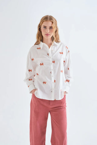 Shirt, White Print