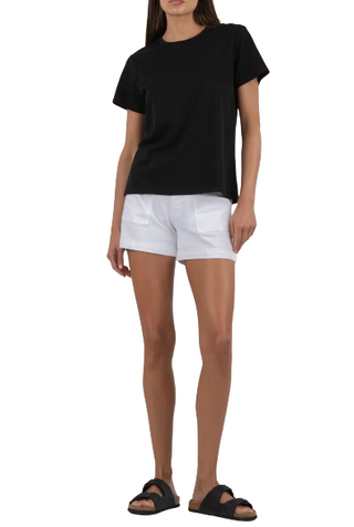 KUT Remington Scoop Neck Short Sleeve Shirt, Black