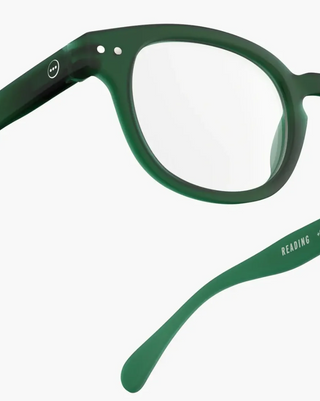 #C Reading Glasses in Kaki Green +2,5