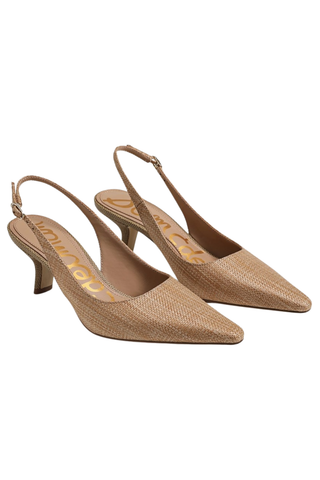 Bianka Slingback in Buff Tan Raffia