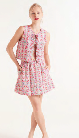 COMPANIA FANTASTICA SUGAR SKIRT FLORAL