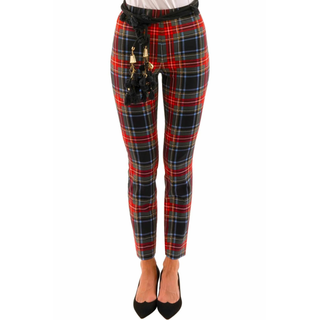 Duke of York Pull on Pants in Black Multi