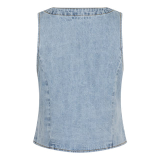 ESQUALO DENIM VEST BLUE
