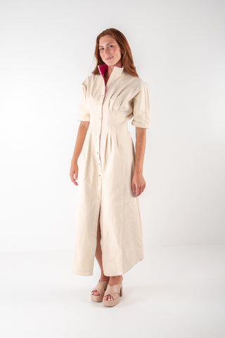 EMILY MCCARTHY GEORGIA DRESS SANDSHELL