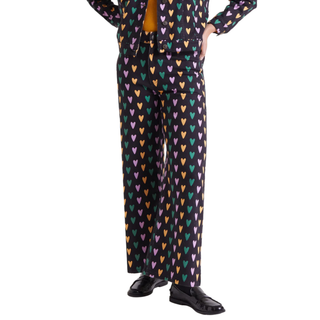 Cupid Lines Print Jeans