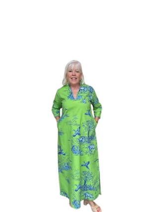 House of MBR Bouvier Long Dress, Field & Feather