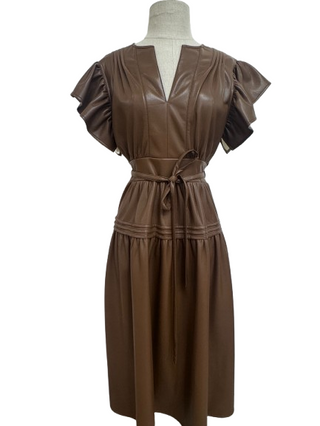 SINCERELY OURS CALA DRESS, CAMEL