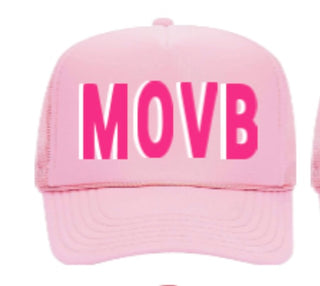 Light Pink MOVB, White/Hot Pink Letters