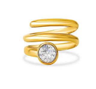 Ellie Vail Olin Spiral Ring, Gold