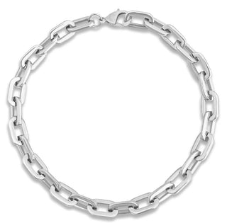 Ellie Vail Gage Oversized Link Necklace, Silver