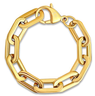 Ellie Vail Gage Oversized Link Bracelet, Gold