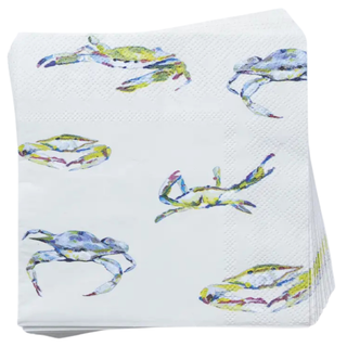 Cocktail Napkins in Bay Blues
