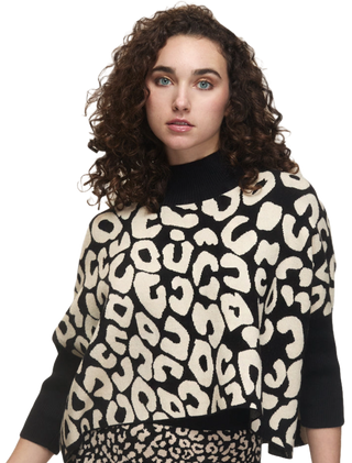 Aja Bozoma Sweater in Black and Ecru