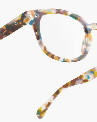 #C Reading Glasses in Blue Tortoise +3