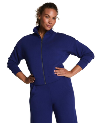 Spanx Air Essentials Track Jacket, Midnight Iris