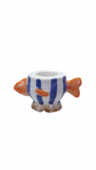 Painted Fish Tealight Holder