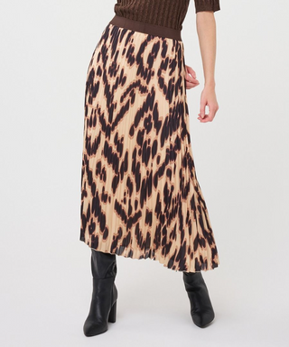 Esqualo Soft Embrace Pleated Skirt, Print