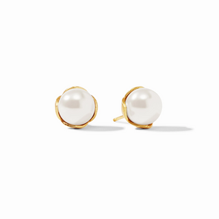 Julie Vos Penelope Stud Medium, Pearl/Gold